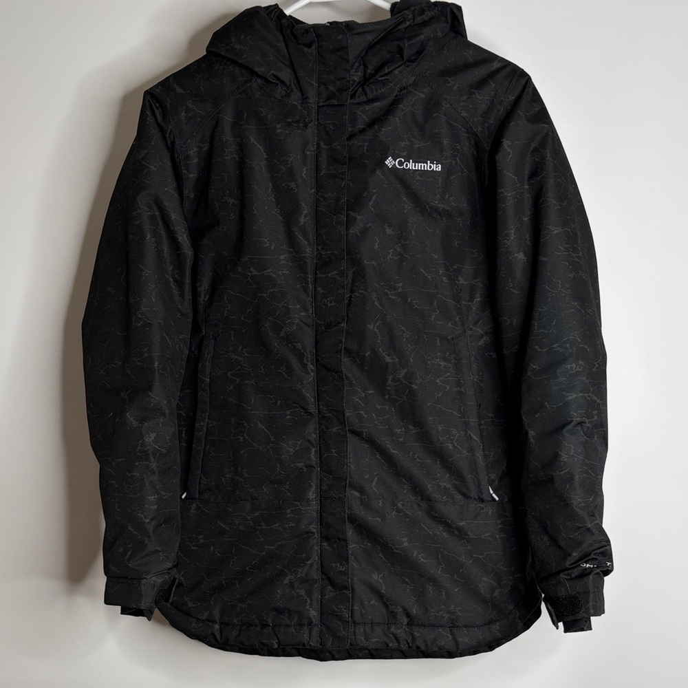 Columbia Boys black Hooded ski jacket Jacket